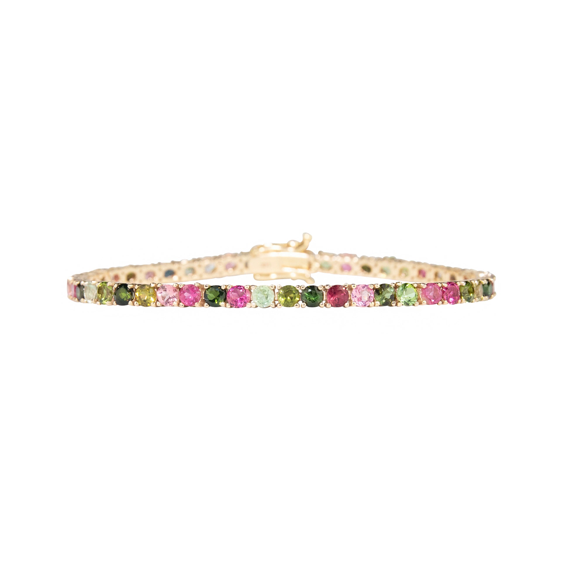 Tourmaline Multi Pink & Green Bracelet - TENNIS CLUB
