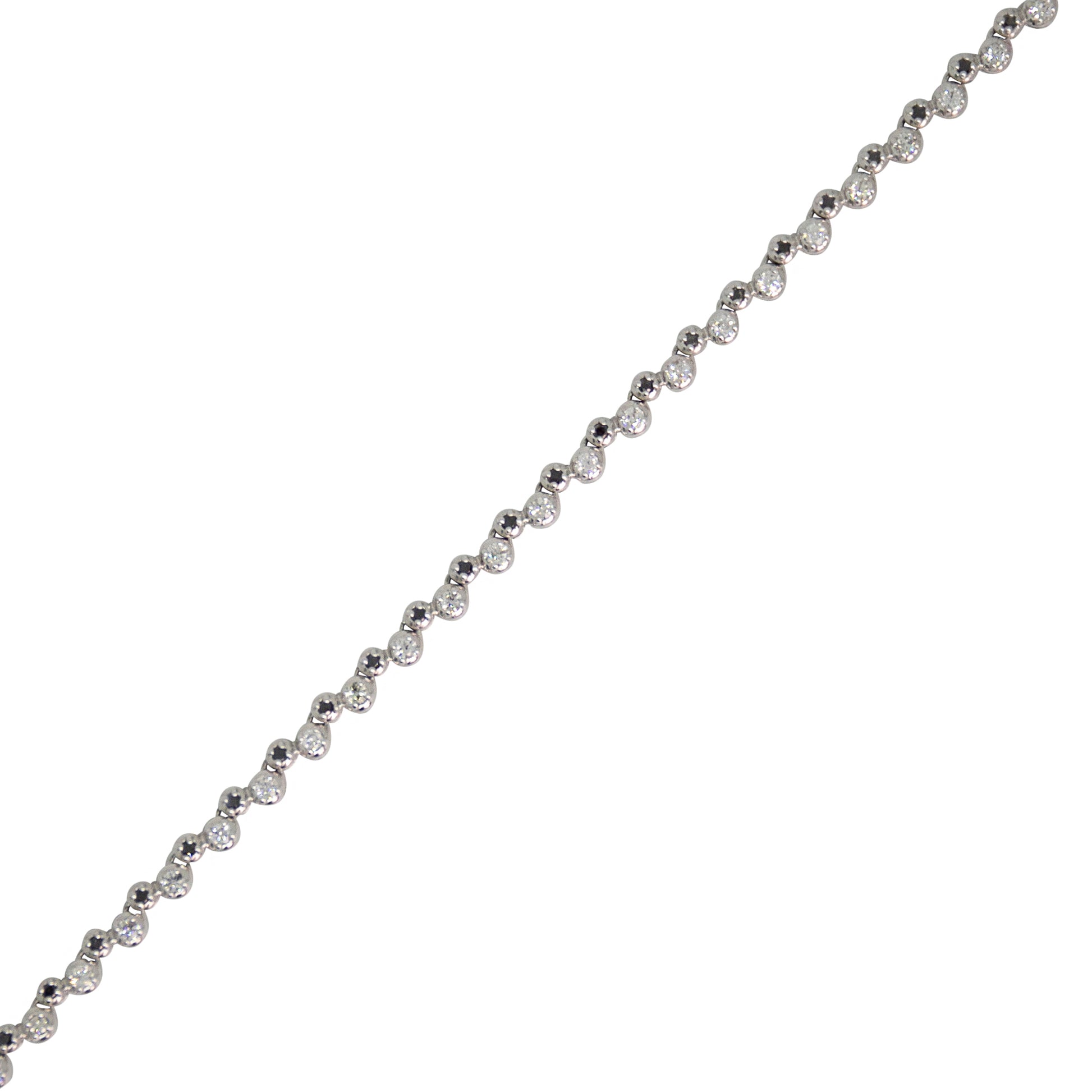 Alternating Buttercup Diamond Tennis Necklace - TENNIS CLUB