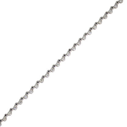 Alternating Buttercup Diamond Tennis Necklace - TENNIS CLUB
