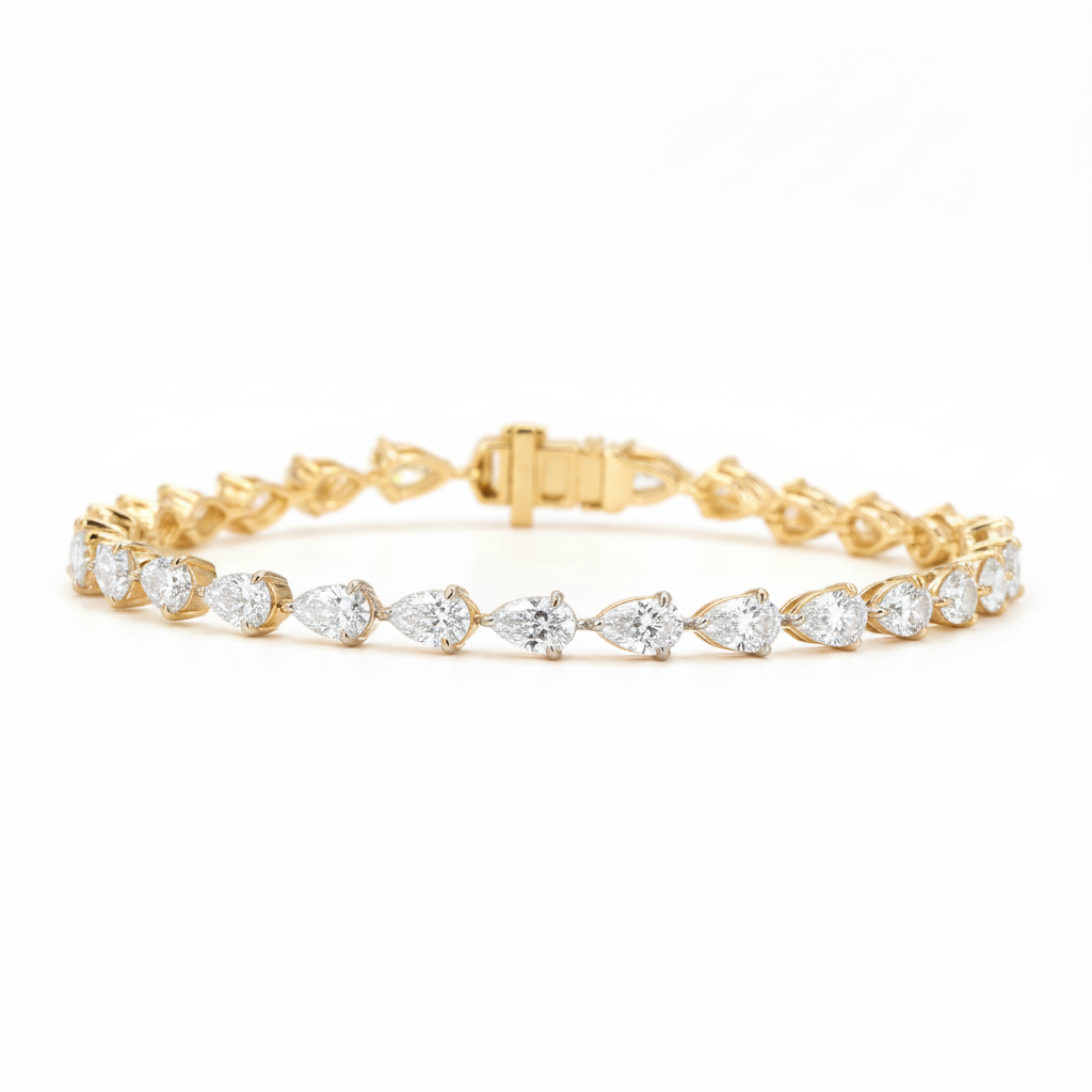 Pear EW Lab Diamond Bracelet