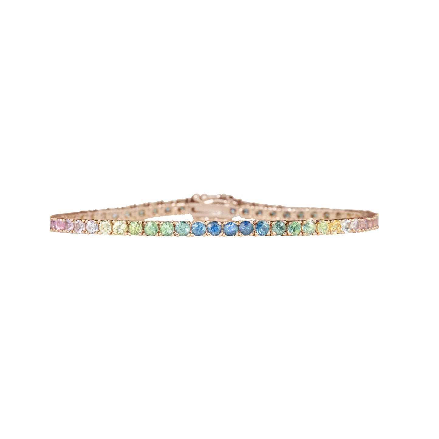 Pastel Ombré Sapphires Bracelet - TENNIS CLUB