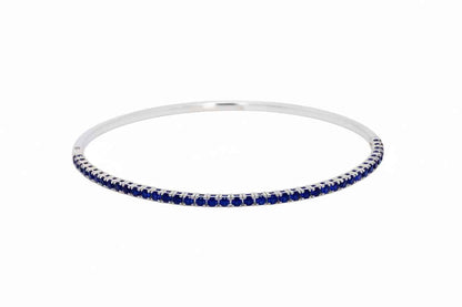 Blue Sapphire Flexible Tennis Bracelet