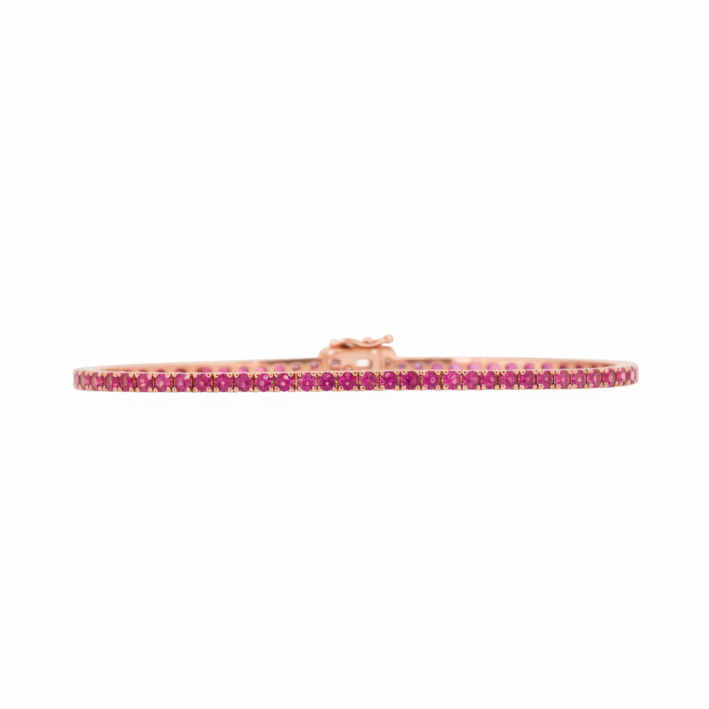 Ruby Tennis Bracelet