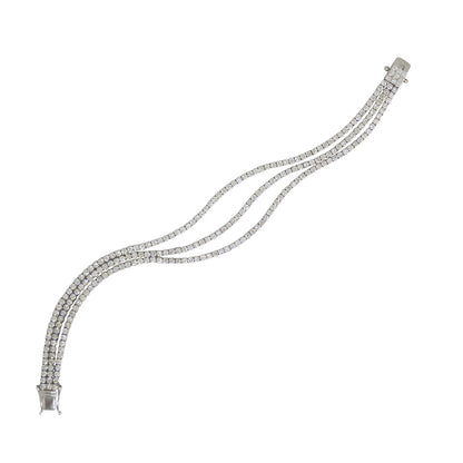 Diamond Triple Row Tennis Bracelet - TENNIS CLUB