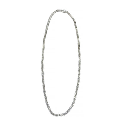 Diamond Chevron Tennis Necklace - TENNIS CLUB