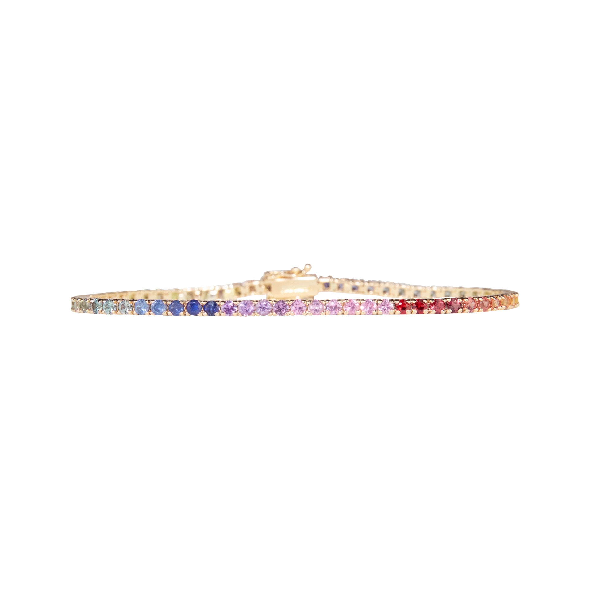Rainbow Multi Sapphires Bracelet - TENNIS CLUB
