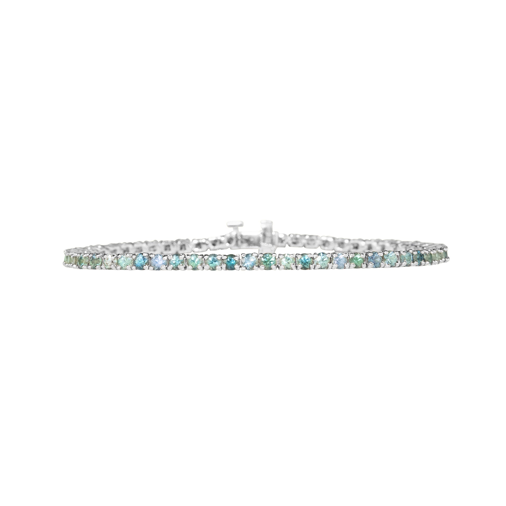 Bi-Color Fancy Sapphires Bracelet - TENNIS CLUB