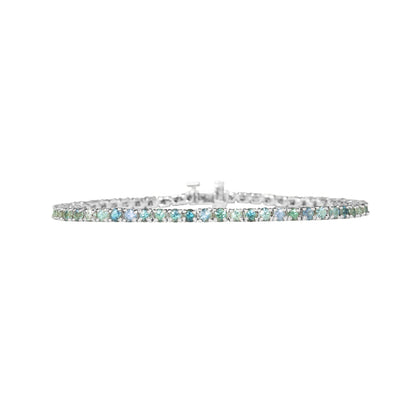 Bi-Color Fancy Sapphires Bracelet - TENNIS CLUB