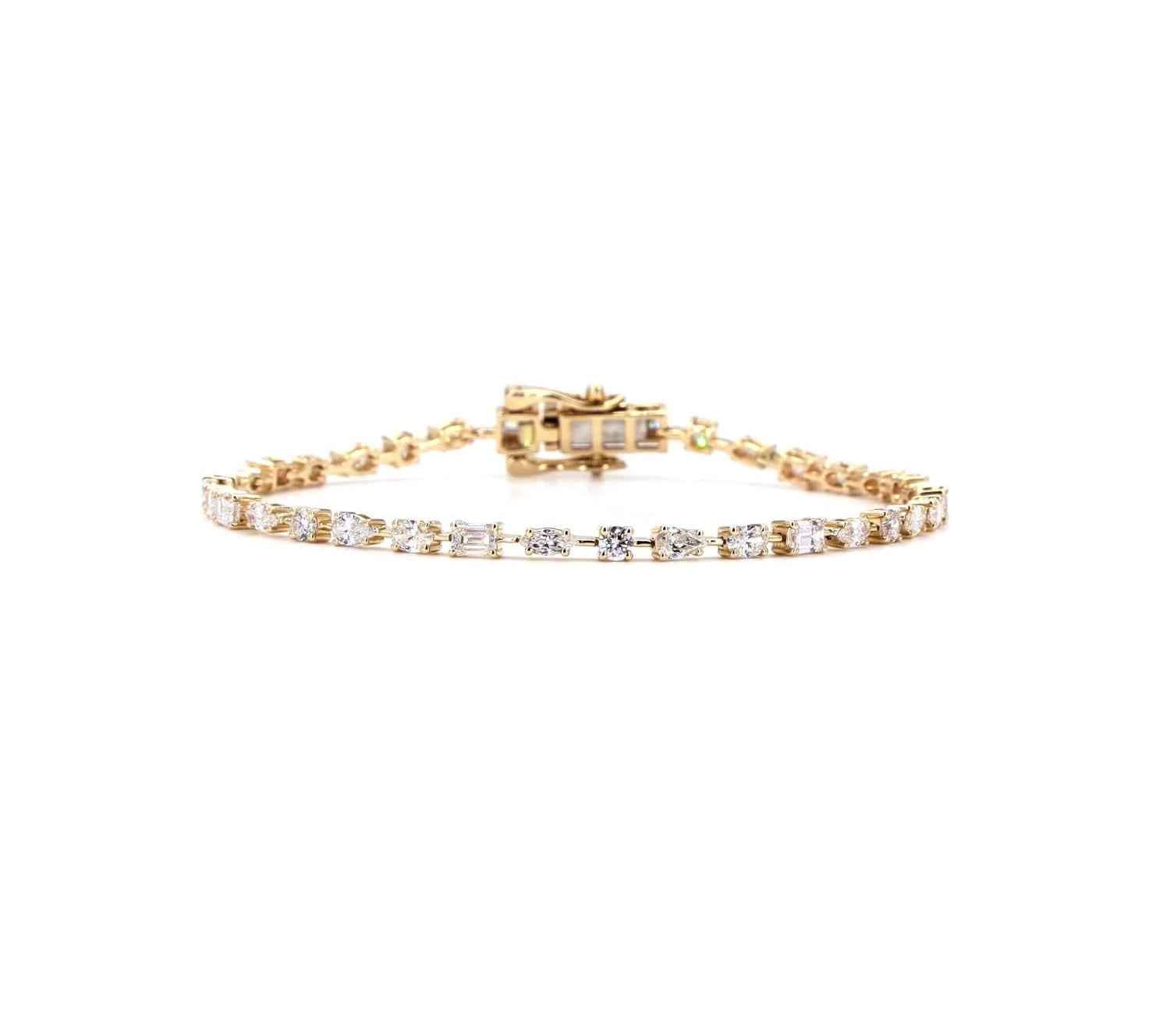 Fancy Shape Lab Diamond Bracelet