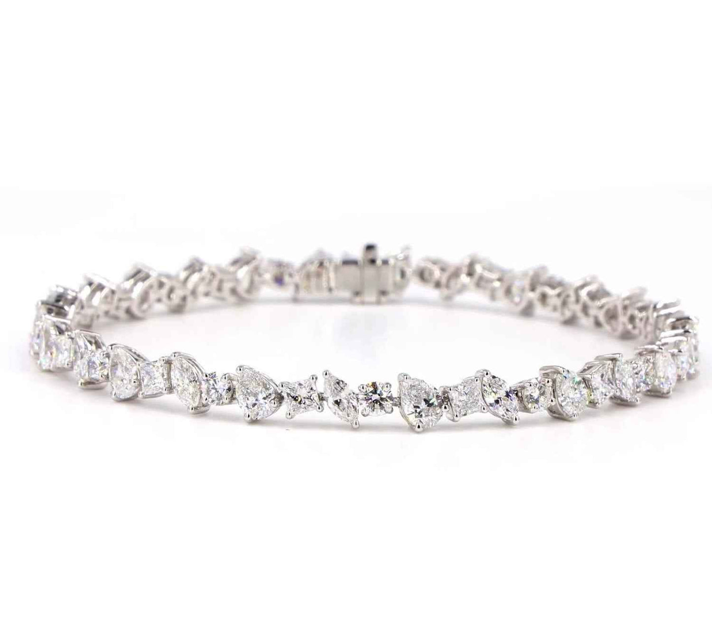 Alternating Fancy Shape Lab Diamond Bracelet