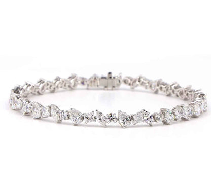 Alternating Fancy Shape Lab Diamond Bracelet
