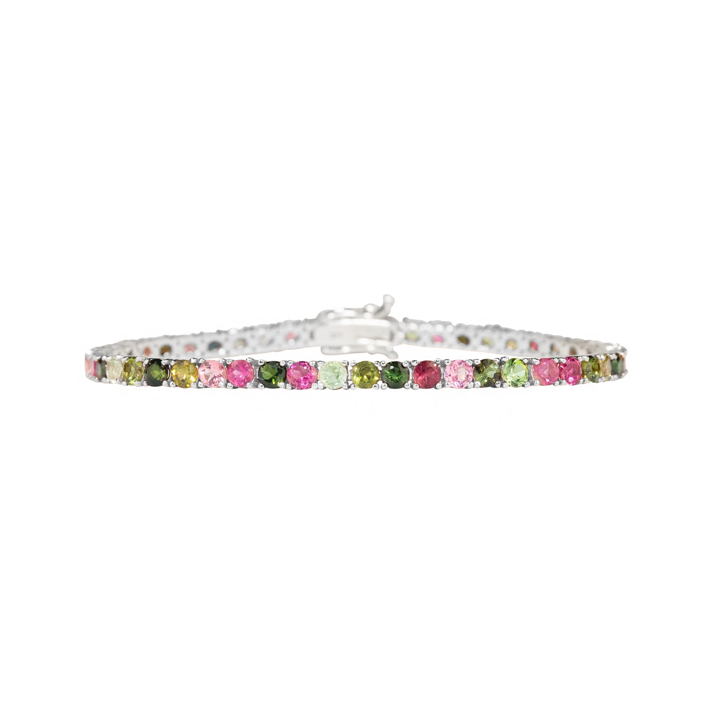 Tourmaline Multi Pink & Green Bracelet - TENNIS CLUB