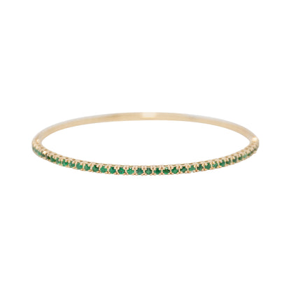 Emerald Flexible Tennis Bracelet - TENNIS CLUB