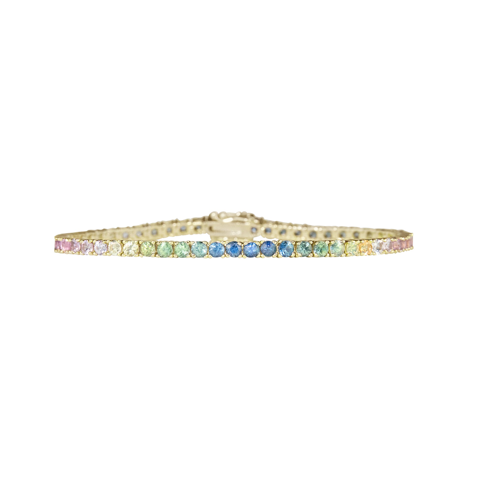 Pastel Ombré Sapphires Bracelet - TENNIS CLUB