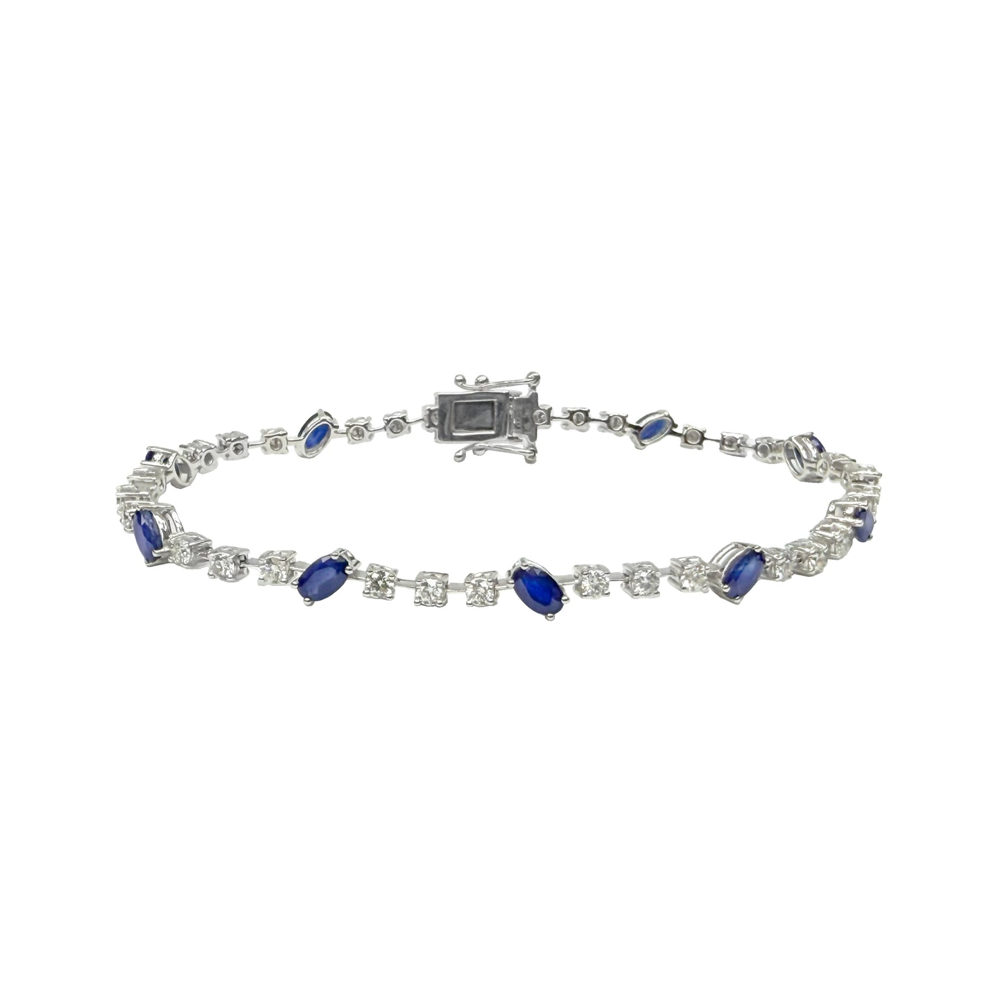 Blue Sapphire + Diamond Bracelet