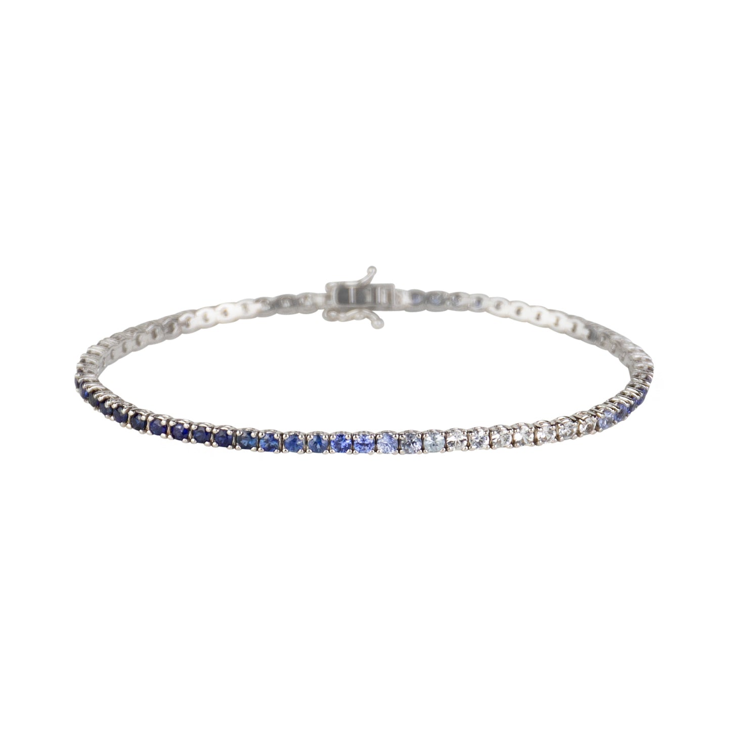 Blue Ombré Sapphires Bracelet - TENNIS CLUB