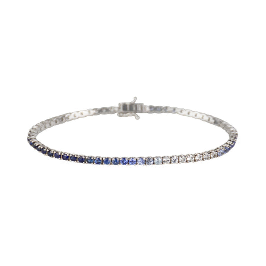 Blue Ombré Sapphires Bracelet