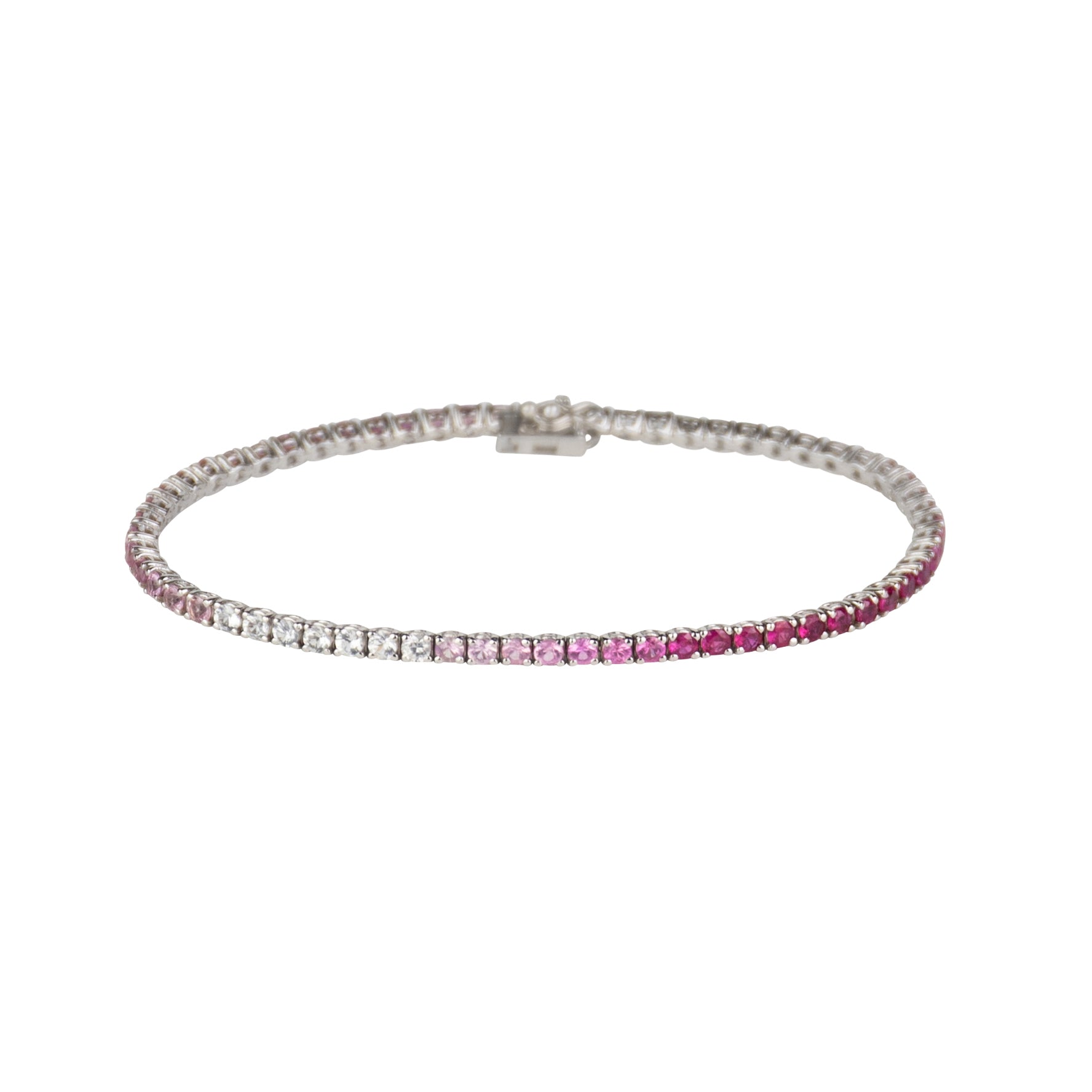 Pink Ombré Sapphires Bracelet - TENNIS CLUB