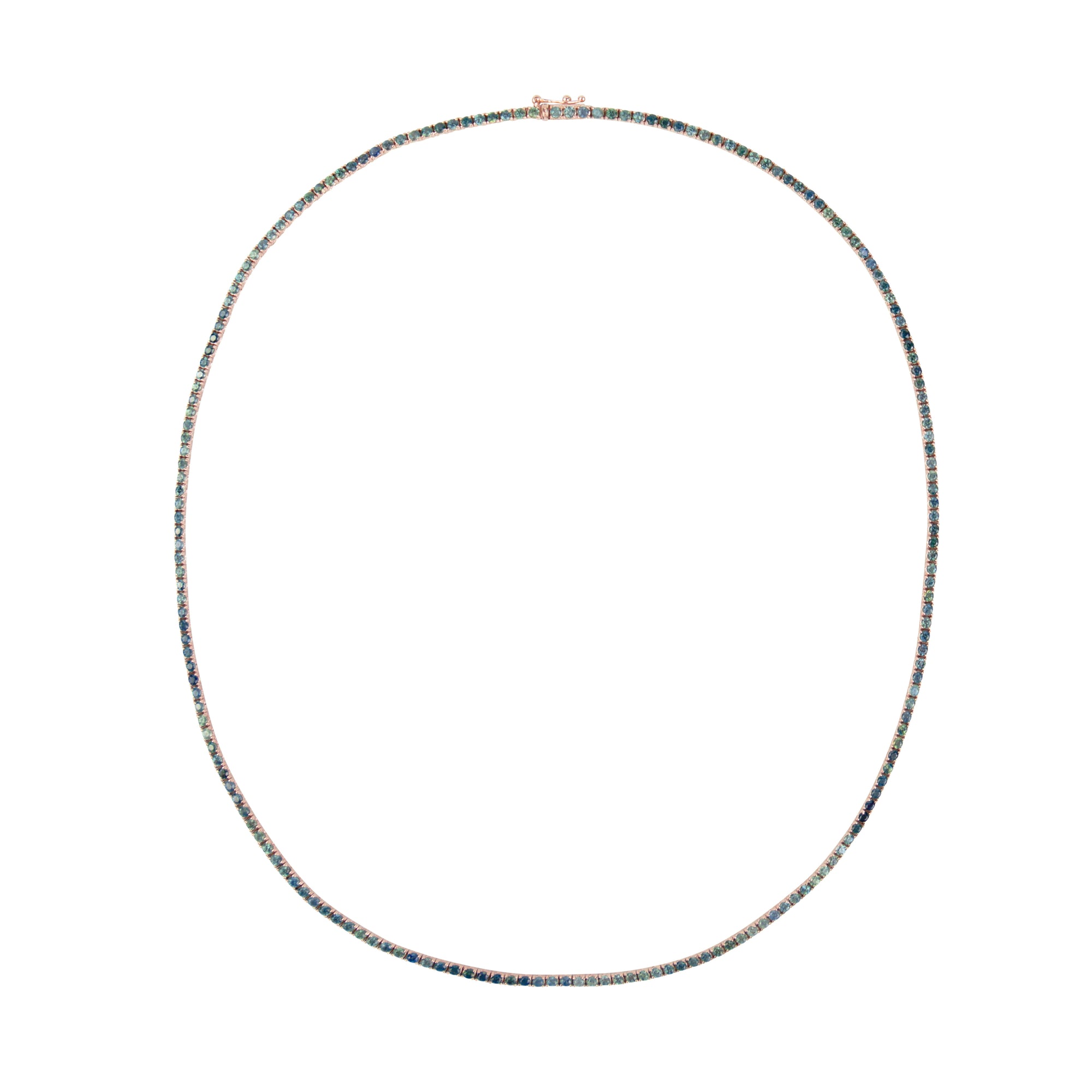 Bi-Color Fancy Sapphires Necklace