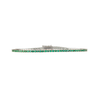 Green Emerald Bracelet - TENNIS CLUB