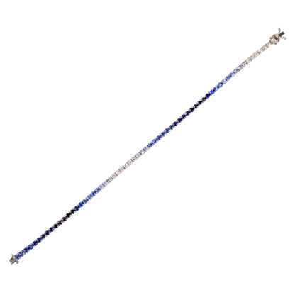 Blue Ombré Sapphires Bracelet - TENNIS CLUB