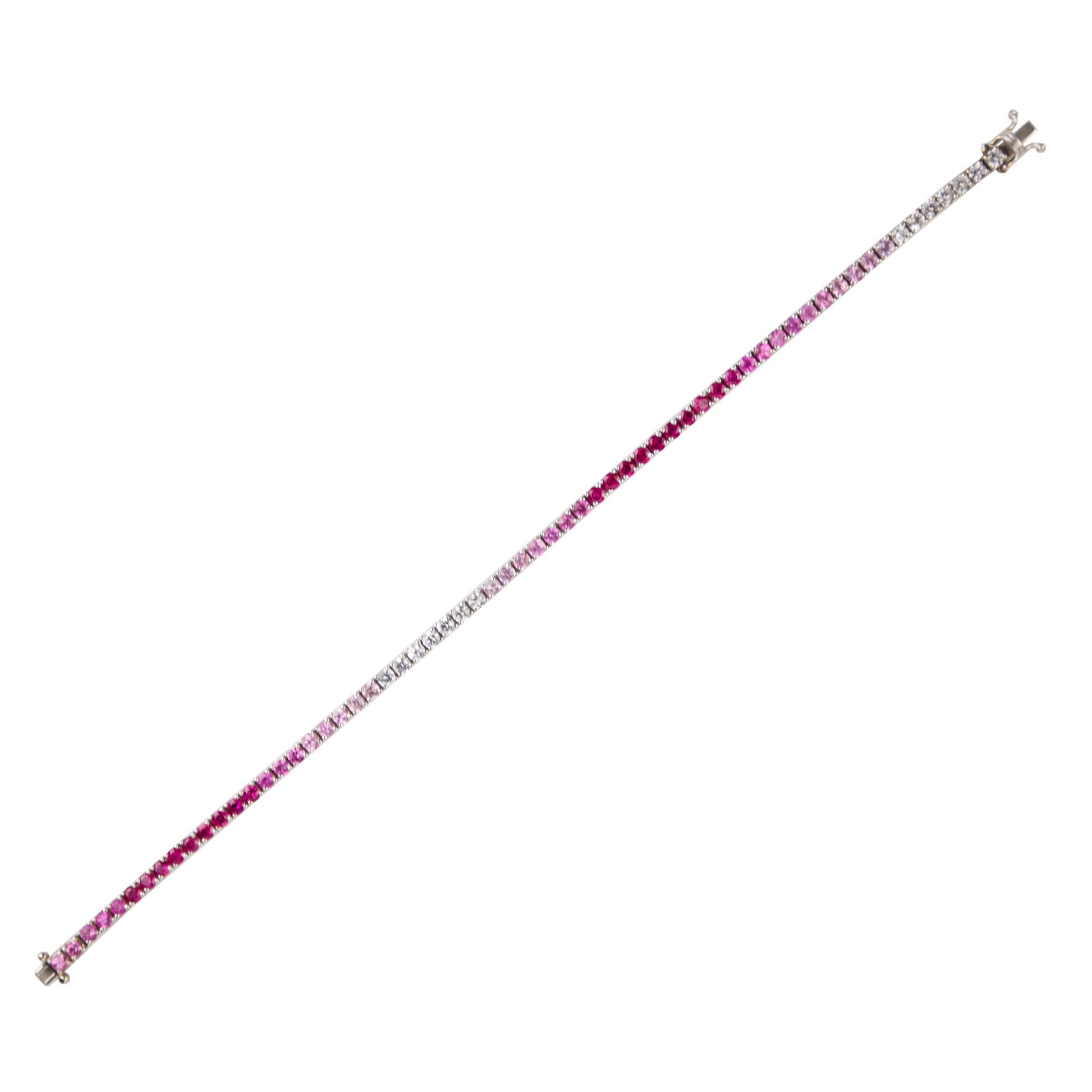 Pink Ombré Sapphires Bracelet - TENNIS CLUB