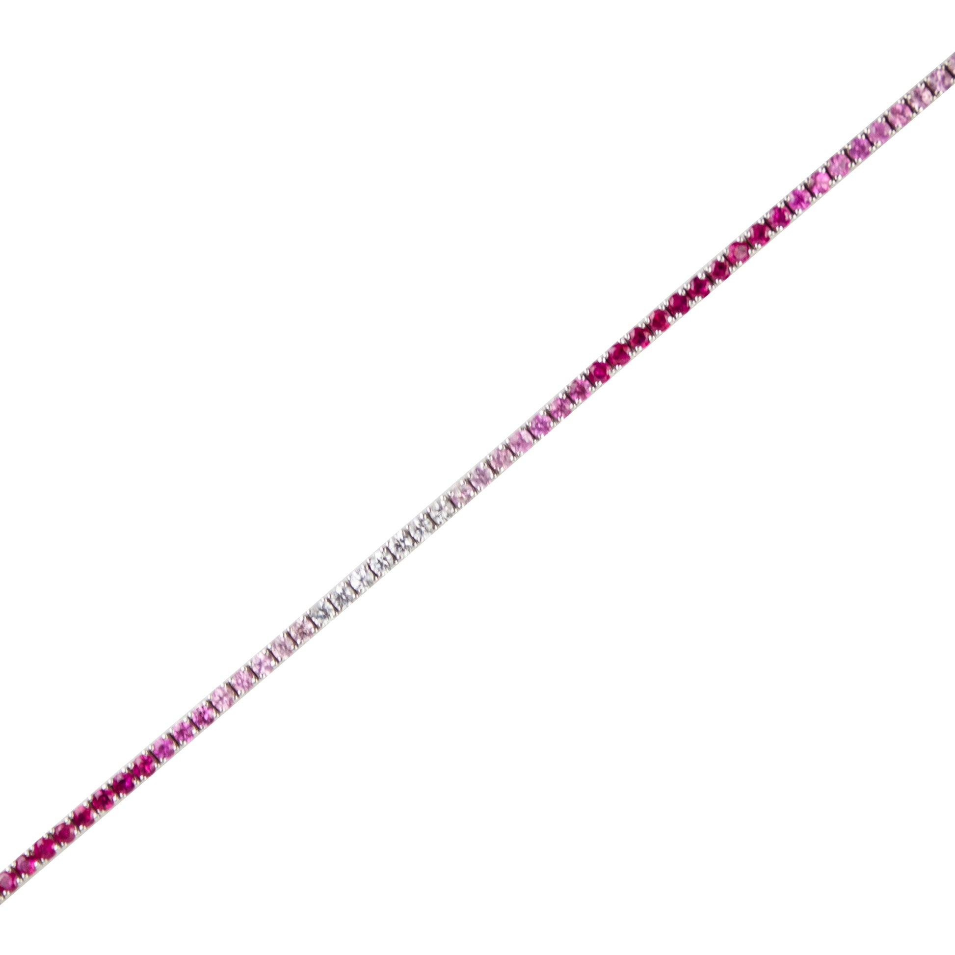 Pink Ombré Sapphires Bracelet - TENNIS CLUB