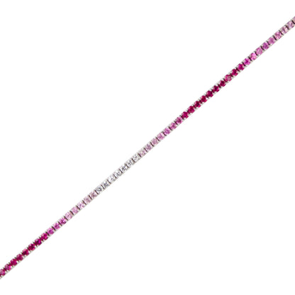 Pink Ombré Sapphires Bracelet - TENNIS CLUB