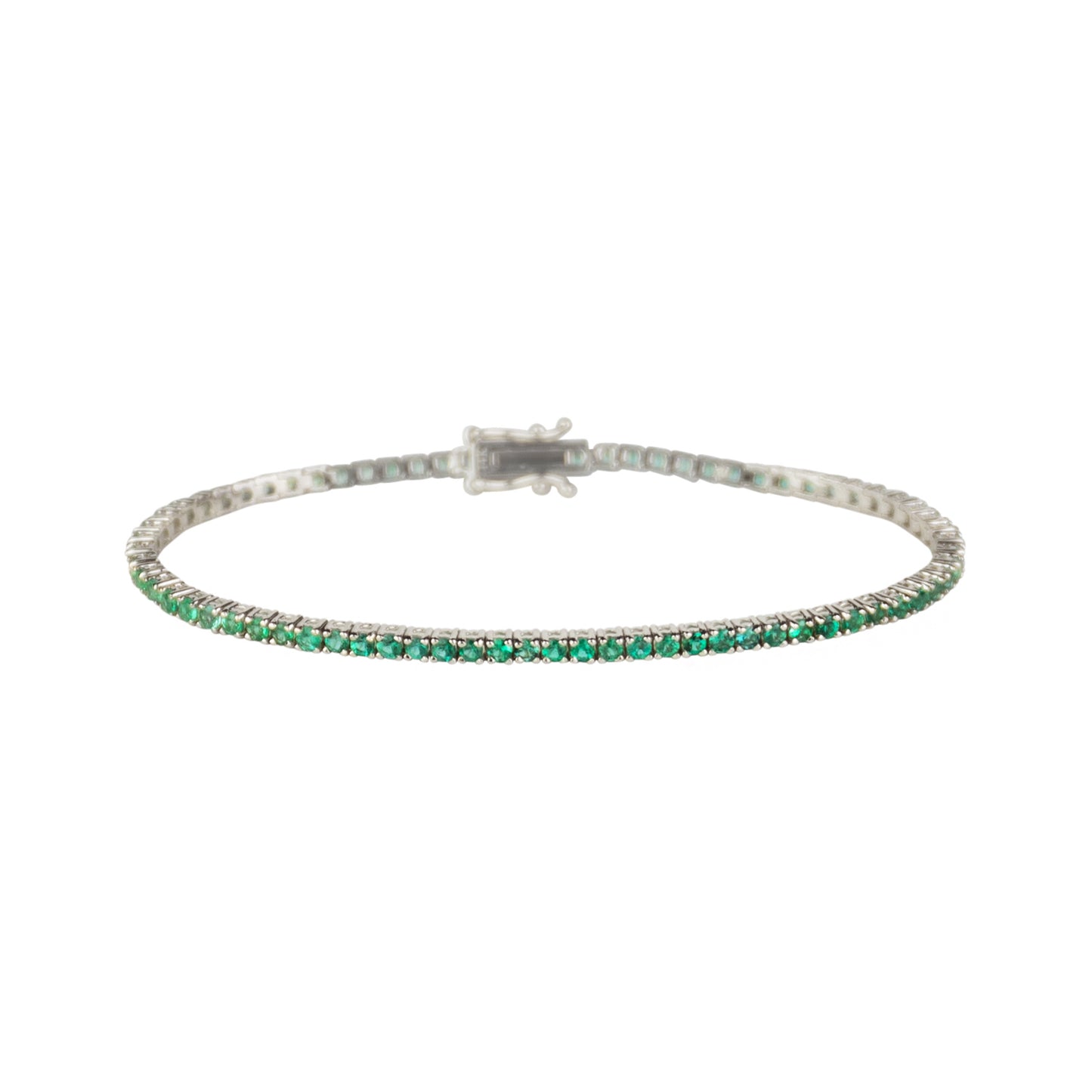 Green Emerald Bracelet - TENNIS CLUB