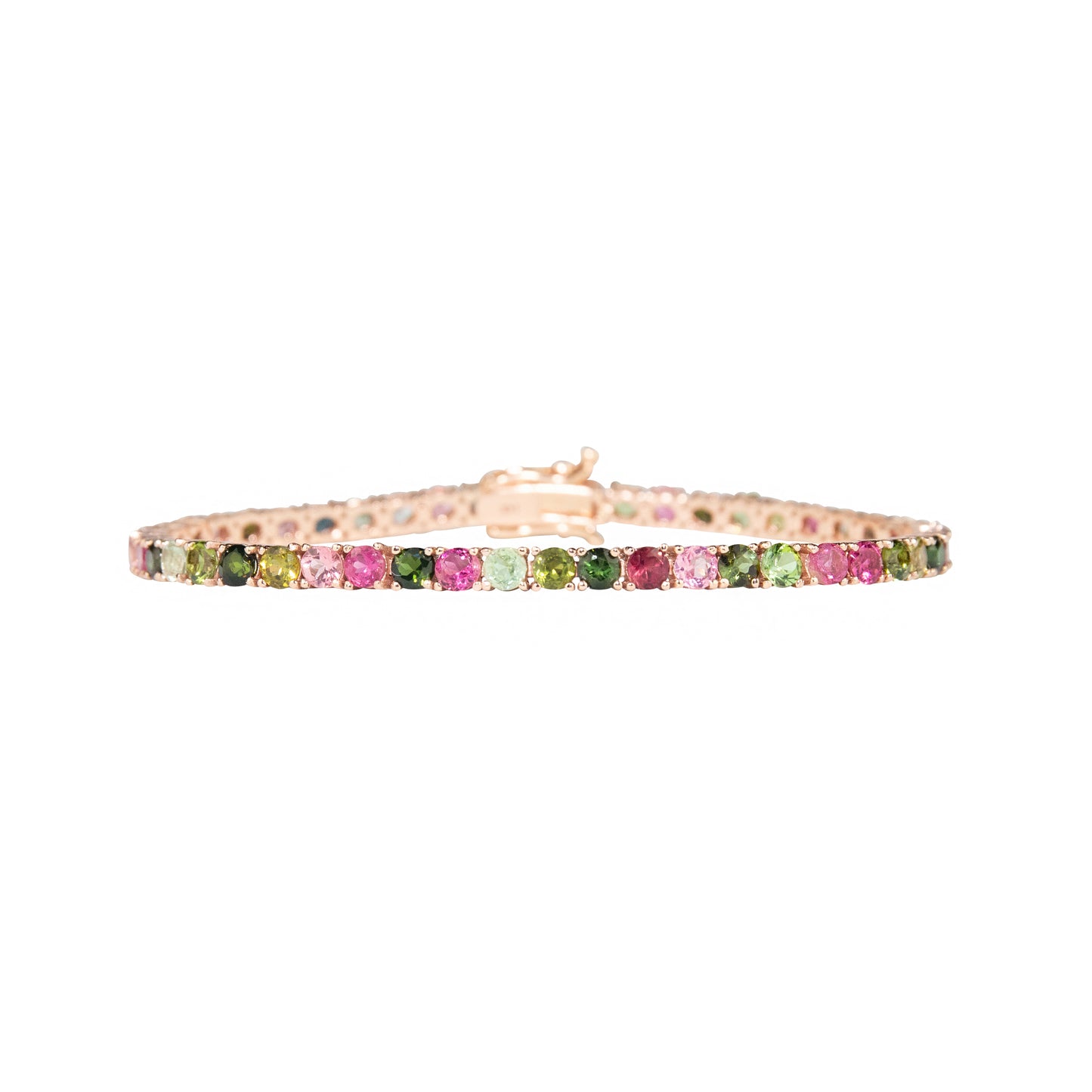 Tourmaline Multi Pink & Green Bracelet - TENNIS CLUB