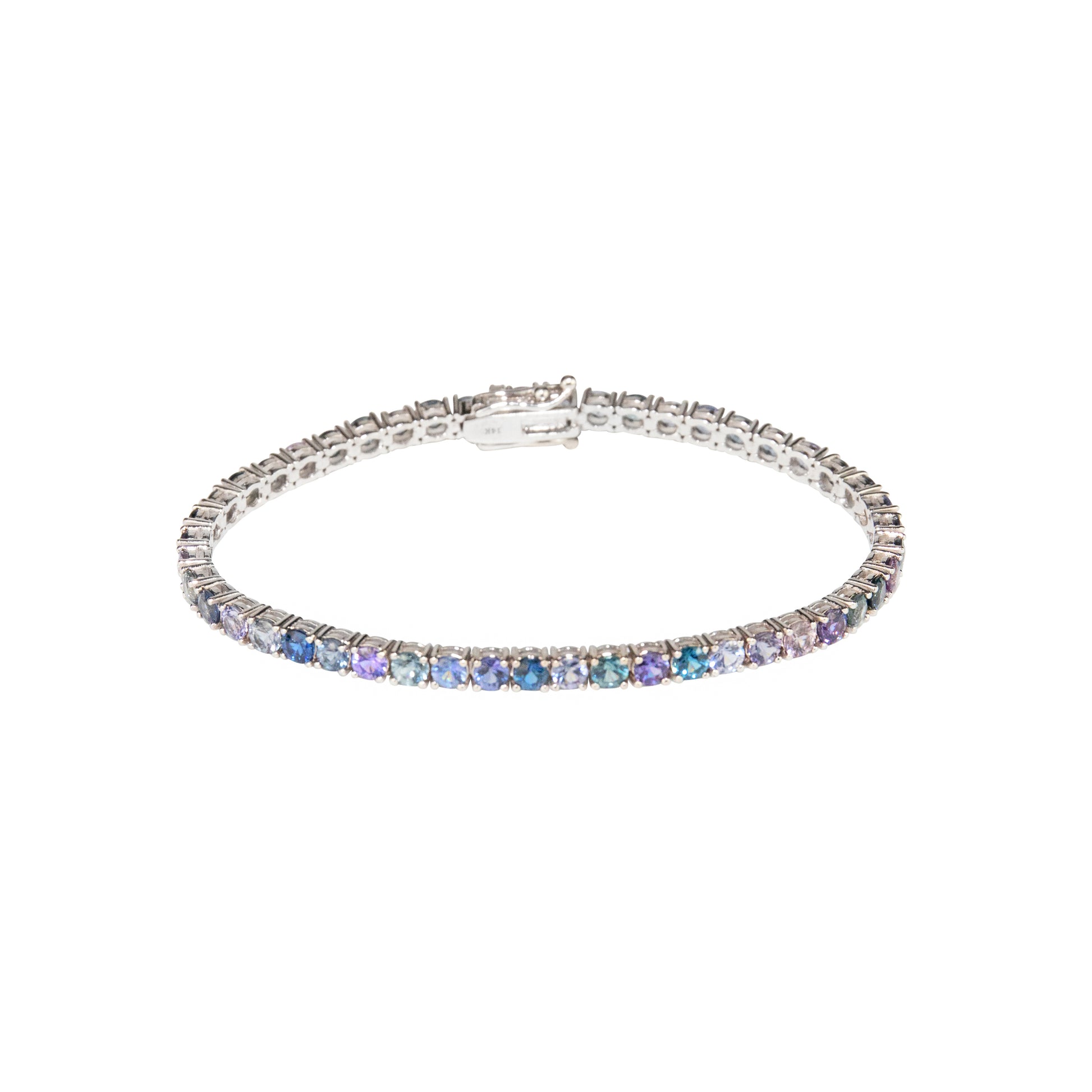 Spinel Blue Melange Bracelet - TENNIS CLUB