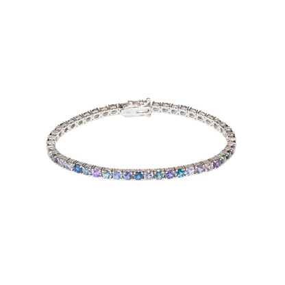 Spinel Blue Melange Bracelet - TENNIS CLUB