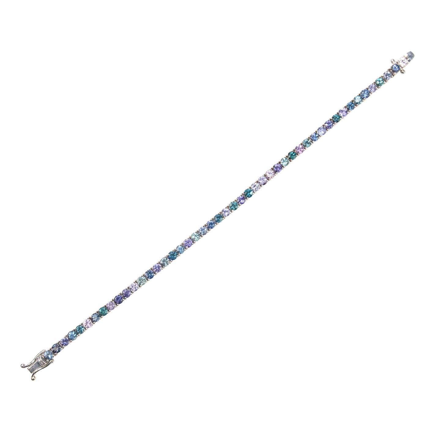 Spinel Blue Melange Bracelet - TENNIS CLUB