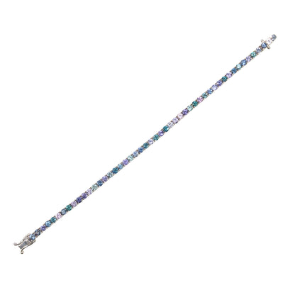 Spinel Blue Melange Bracelet - TENNIS CLUB