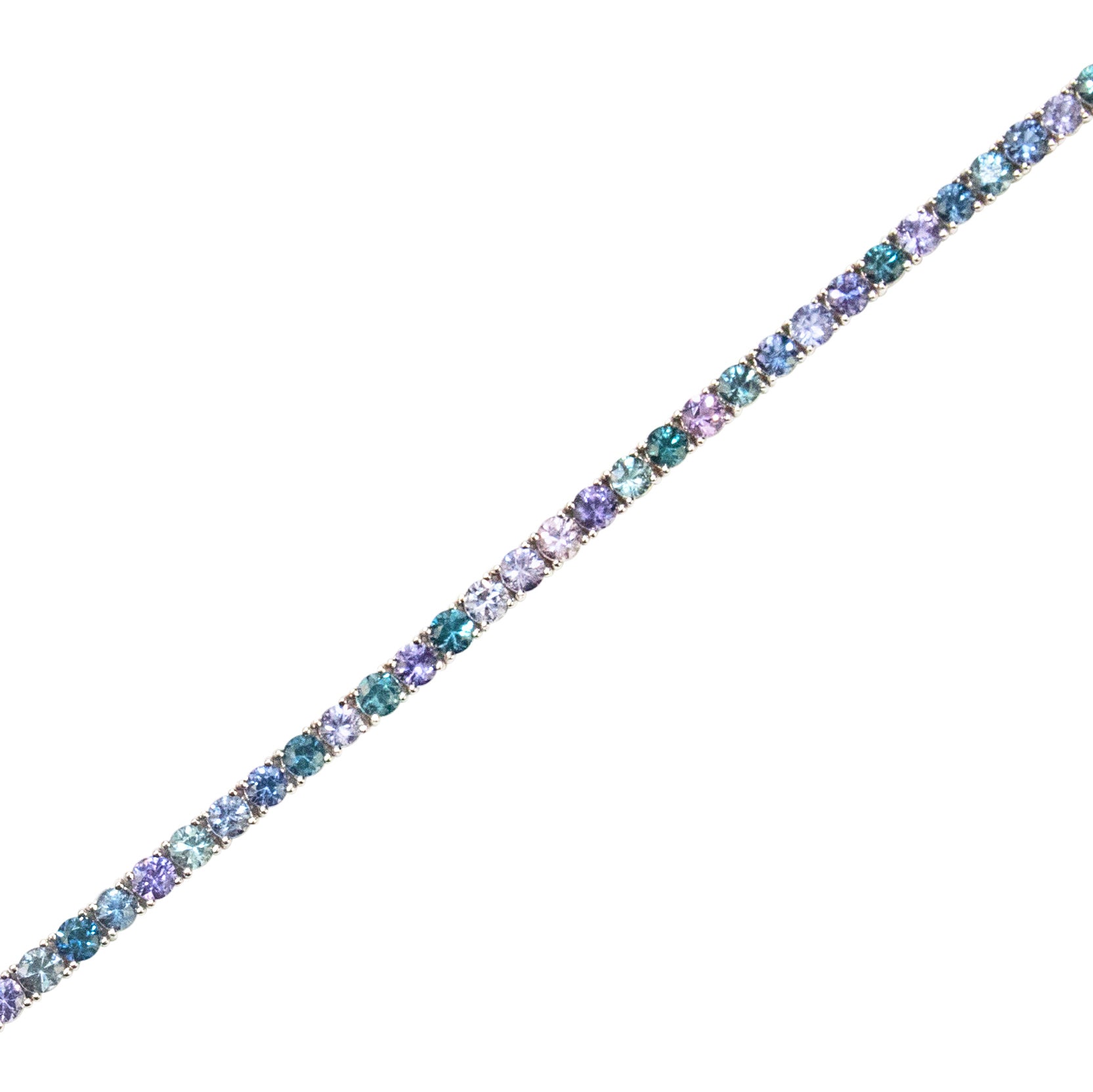 Spinel Blue Melange Bracelet - TENNIS CLUB
