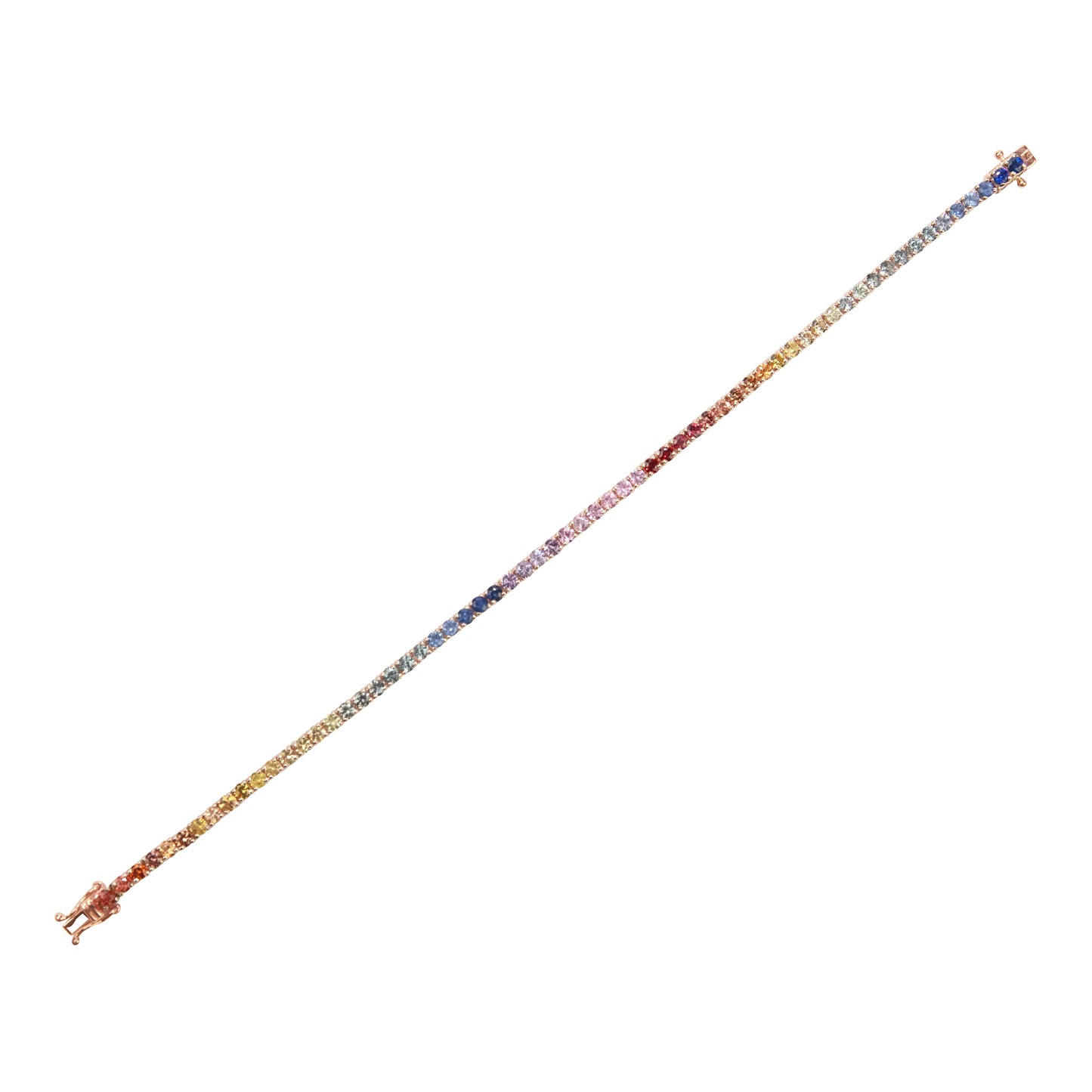 Rainbow Multi Sapphires Bracelet - TENNIS CLUB