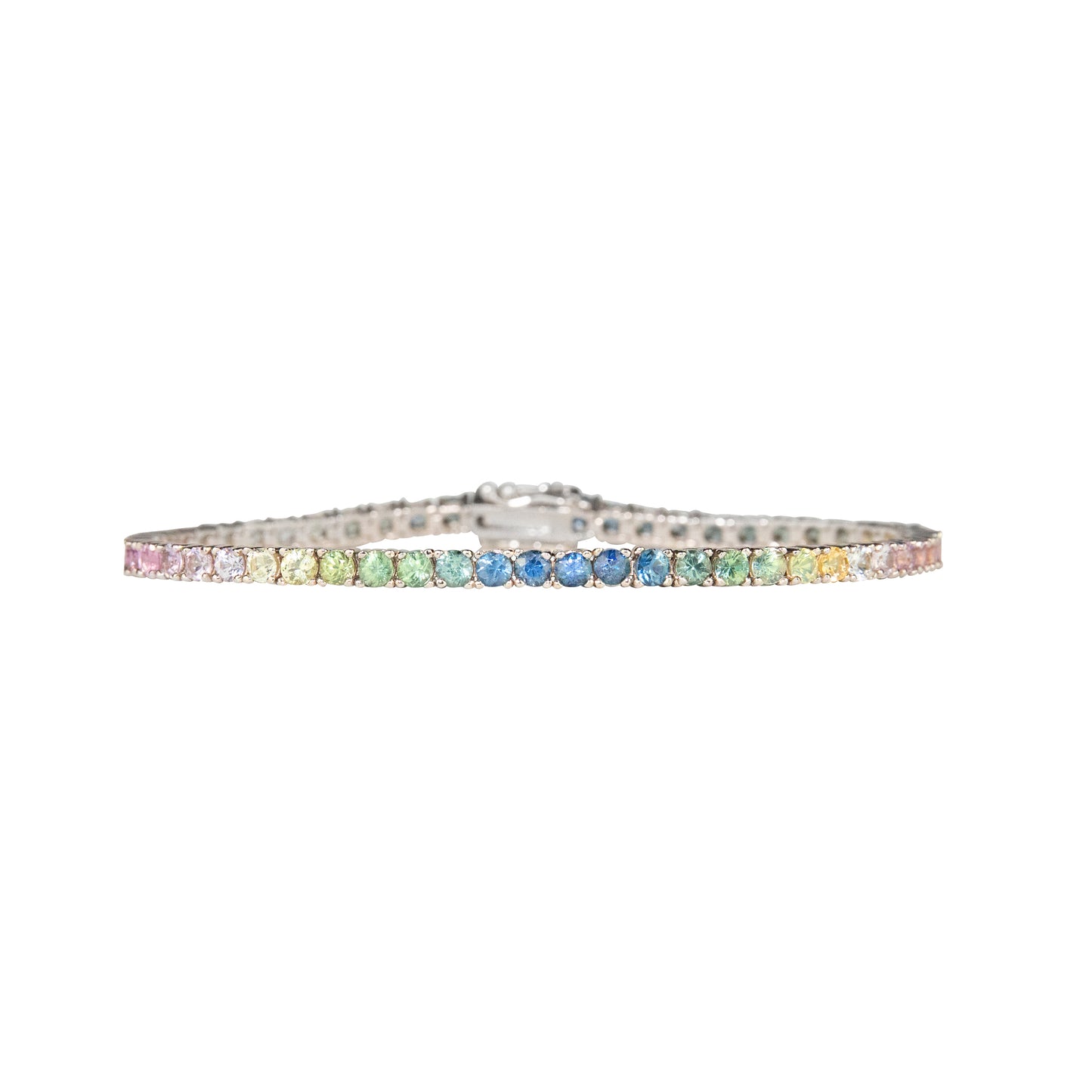 Pastel Ombré Sapphires Bracelet - TENNIS CLUB