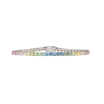 Pastel Ombré Sapphires Bracelet - TENNIS CLUB