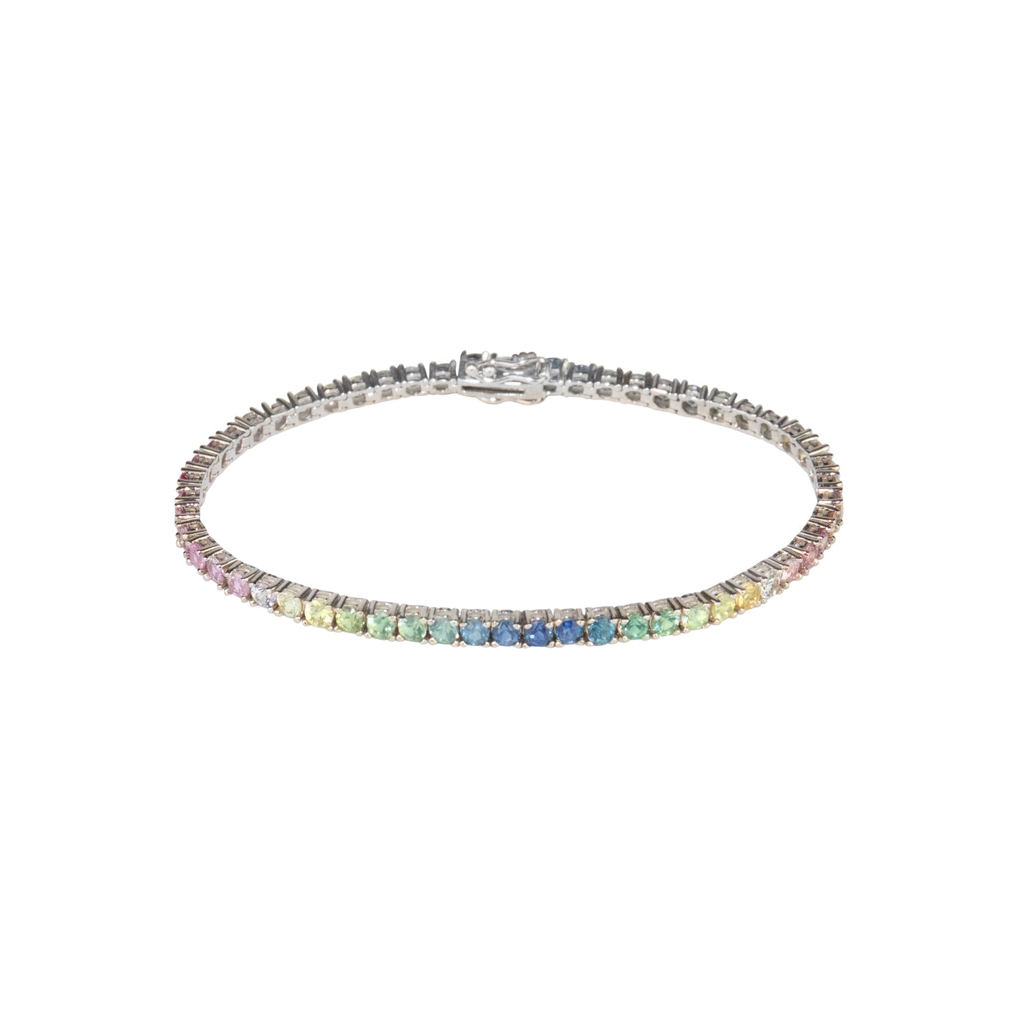 Pastel Ombré Sapphires Bracelet - TENNIS CLUB