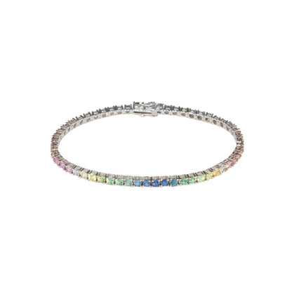 Pastel Ombré Sapphires Bracelet - TENNIS CLUB