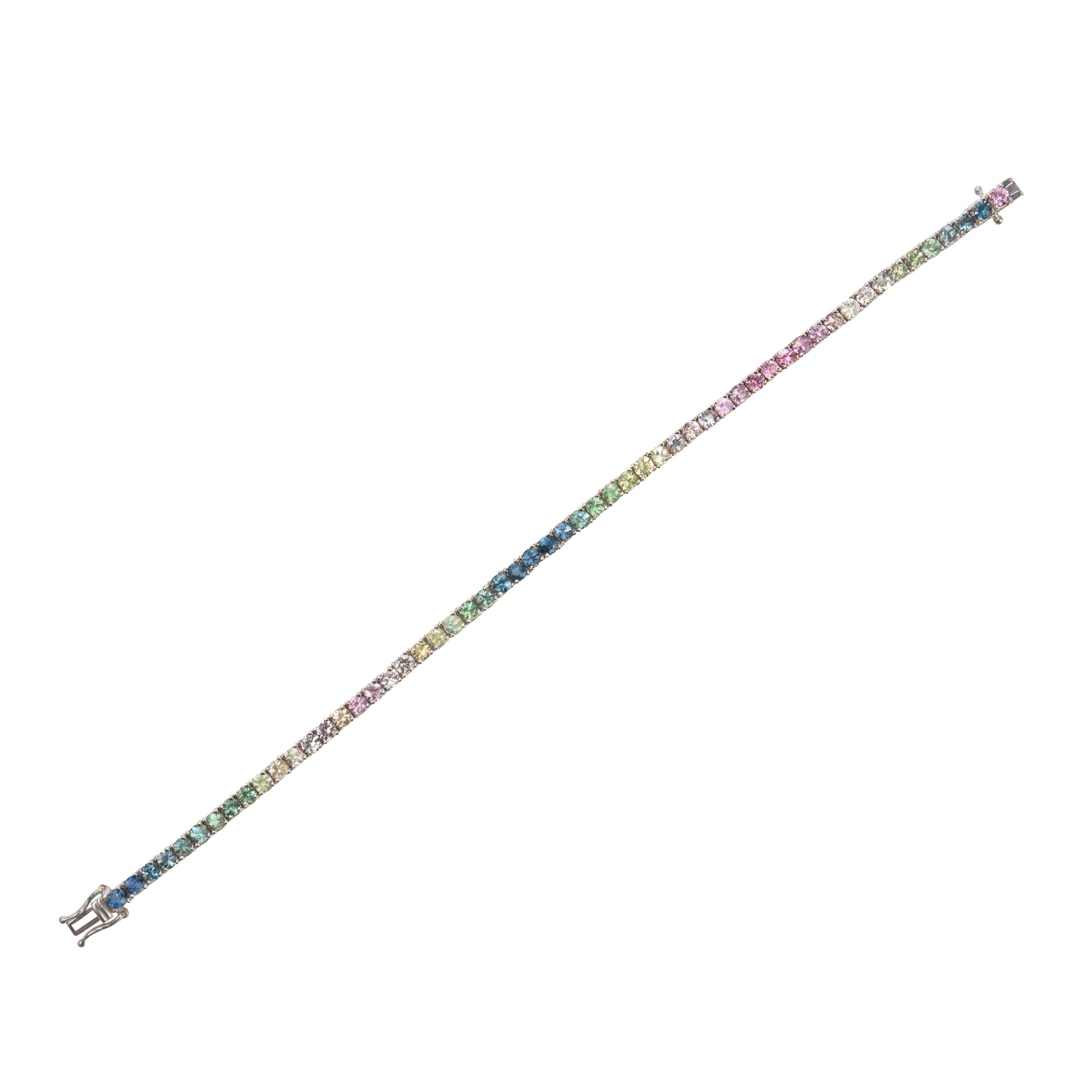 Pastel Ombré Sapphires Bracelet - TENNIS CLUB