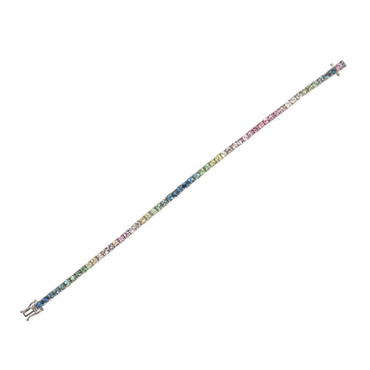 Pastel Ombré Sapphires Bracelet - TENNIS CLUB