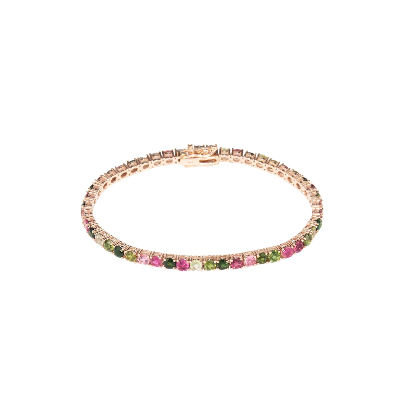 Tourmaline Multi Pink & Green Bracelet - TENNIS CLUB