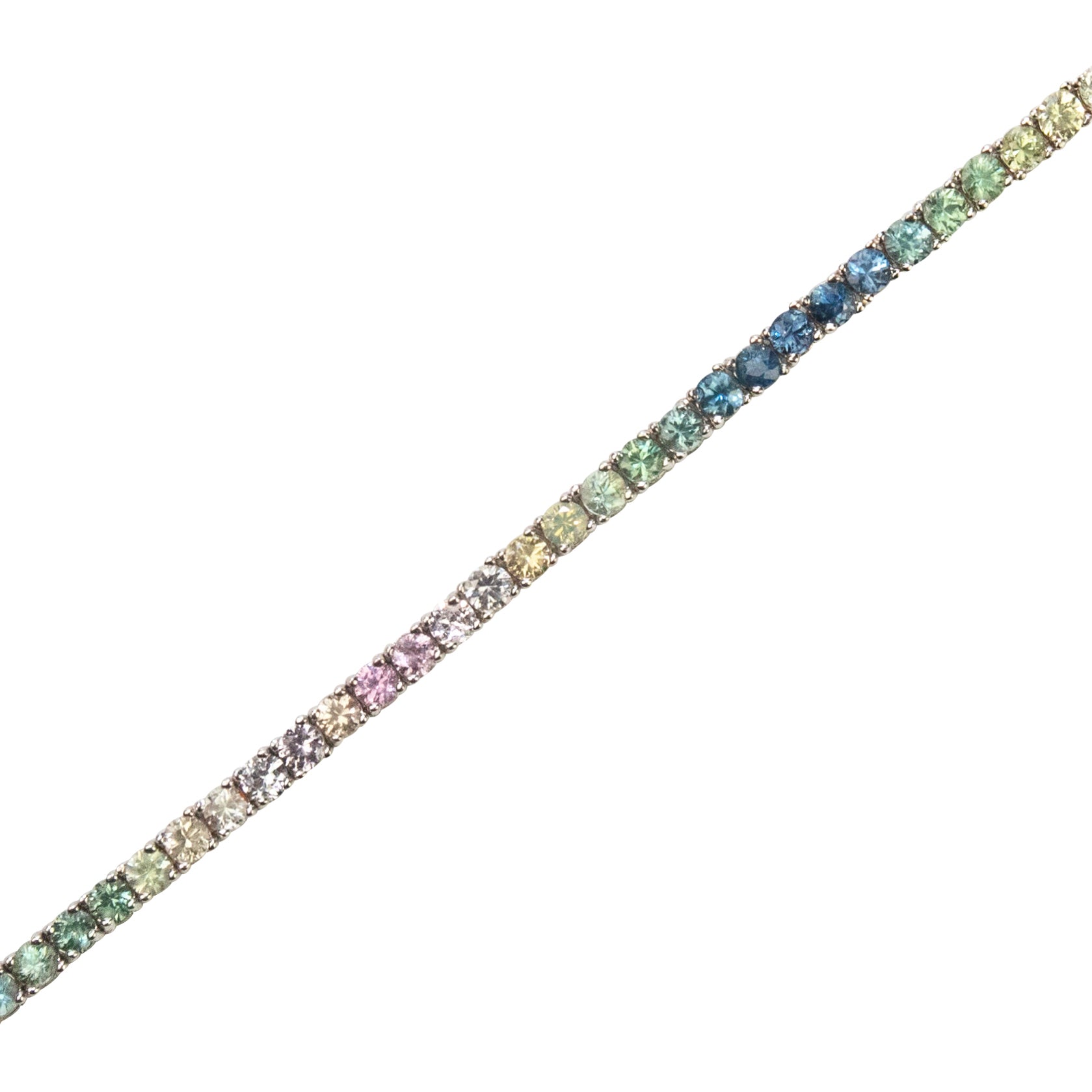 Pastel Ombré Sapphires Bracelet - TENNIS CLUB