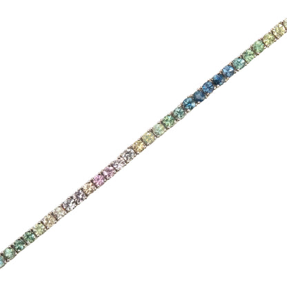 Pastel Ombré Sapphires Bracelet - TENNIS CLUB