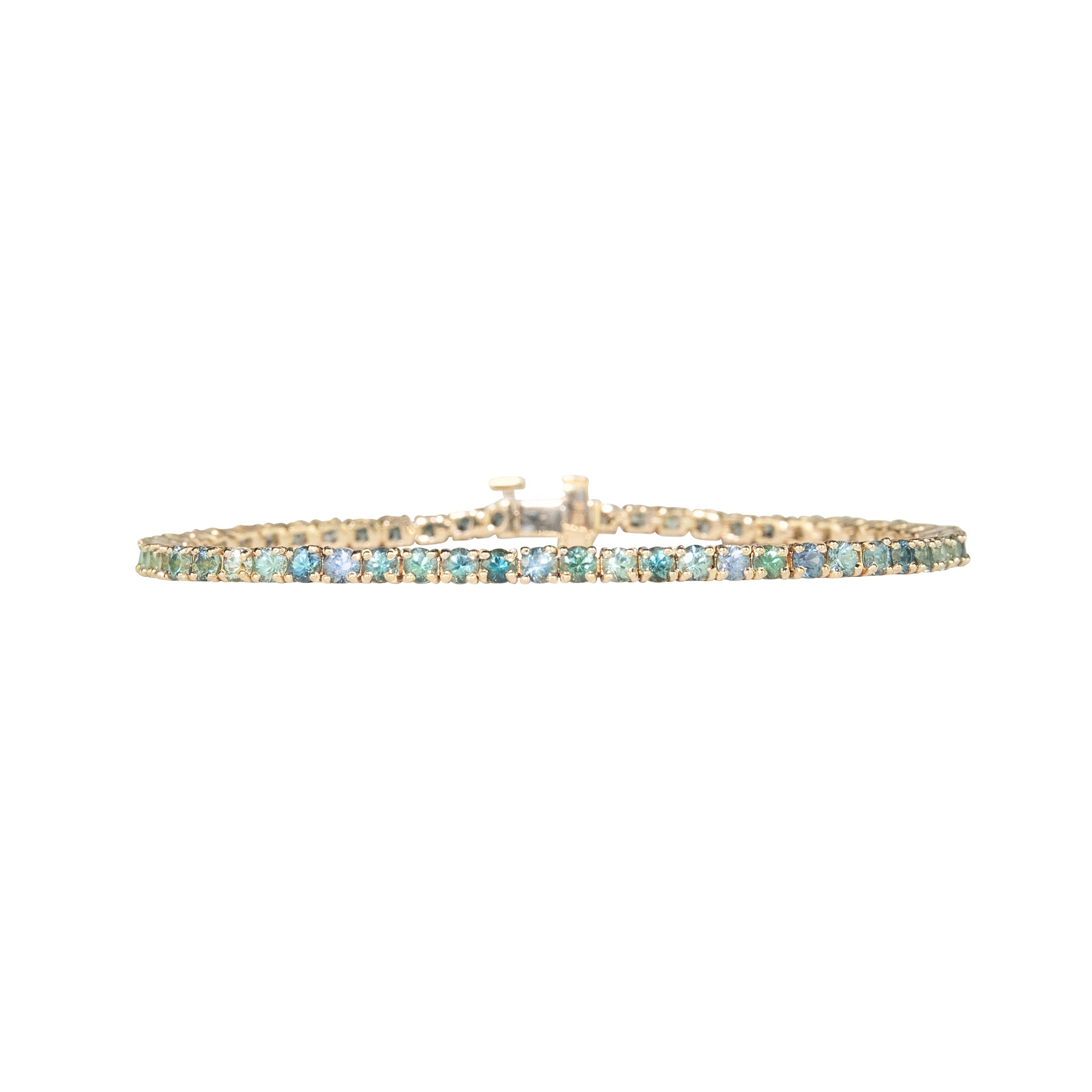 Bi-Color Fancy Sapphires Bracelet - TENNIS CLUB