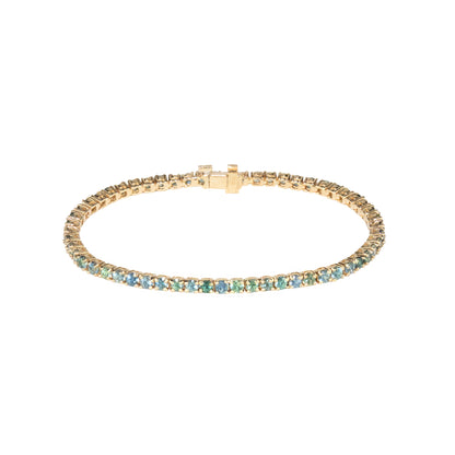 Bi-Color Fancy Sapphires Bracelet - TENNIS CLUB