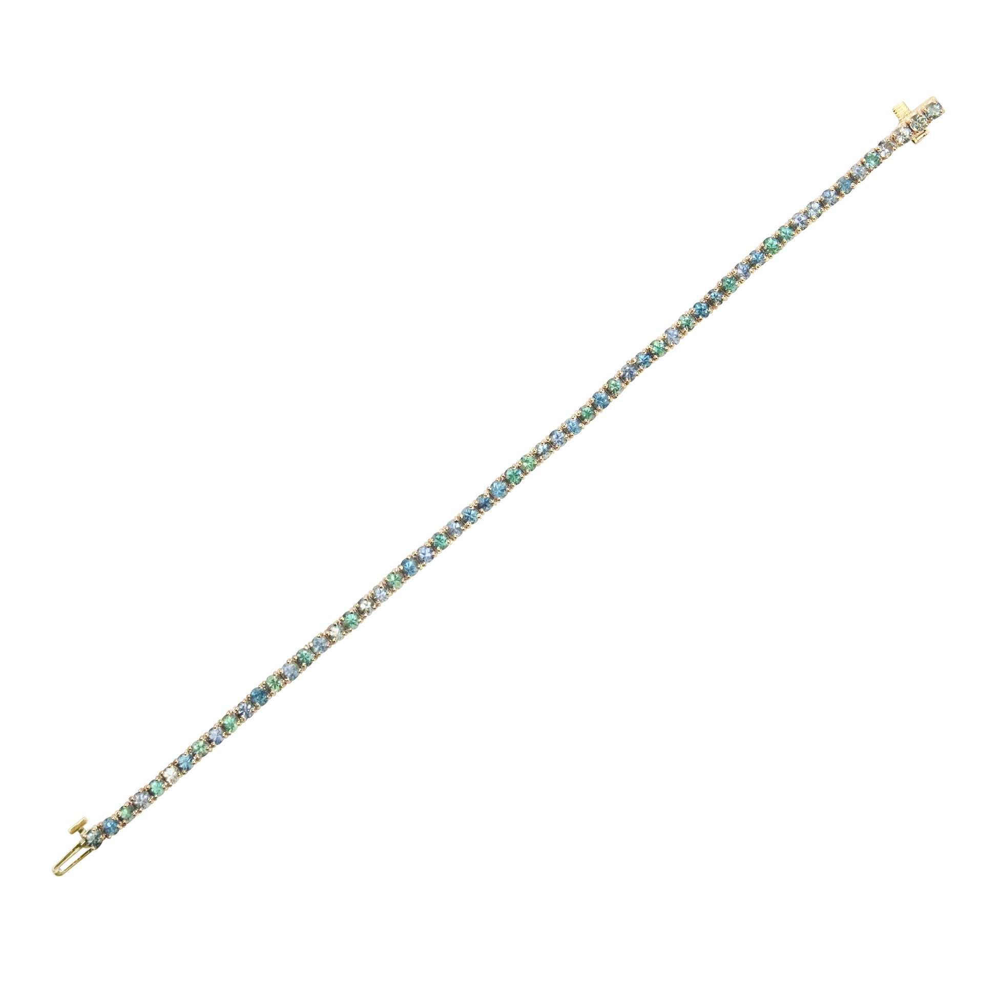 Bi-Color Fancy Sapphires Bracelet - TENNIS CLUB