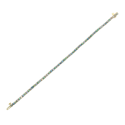 Bi-Color Fancy Sapphires Bracelet - TENNIS CLUB