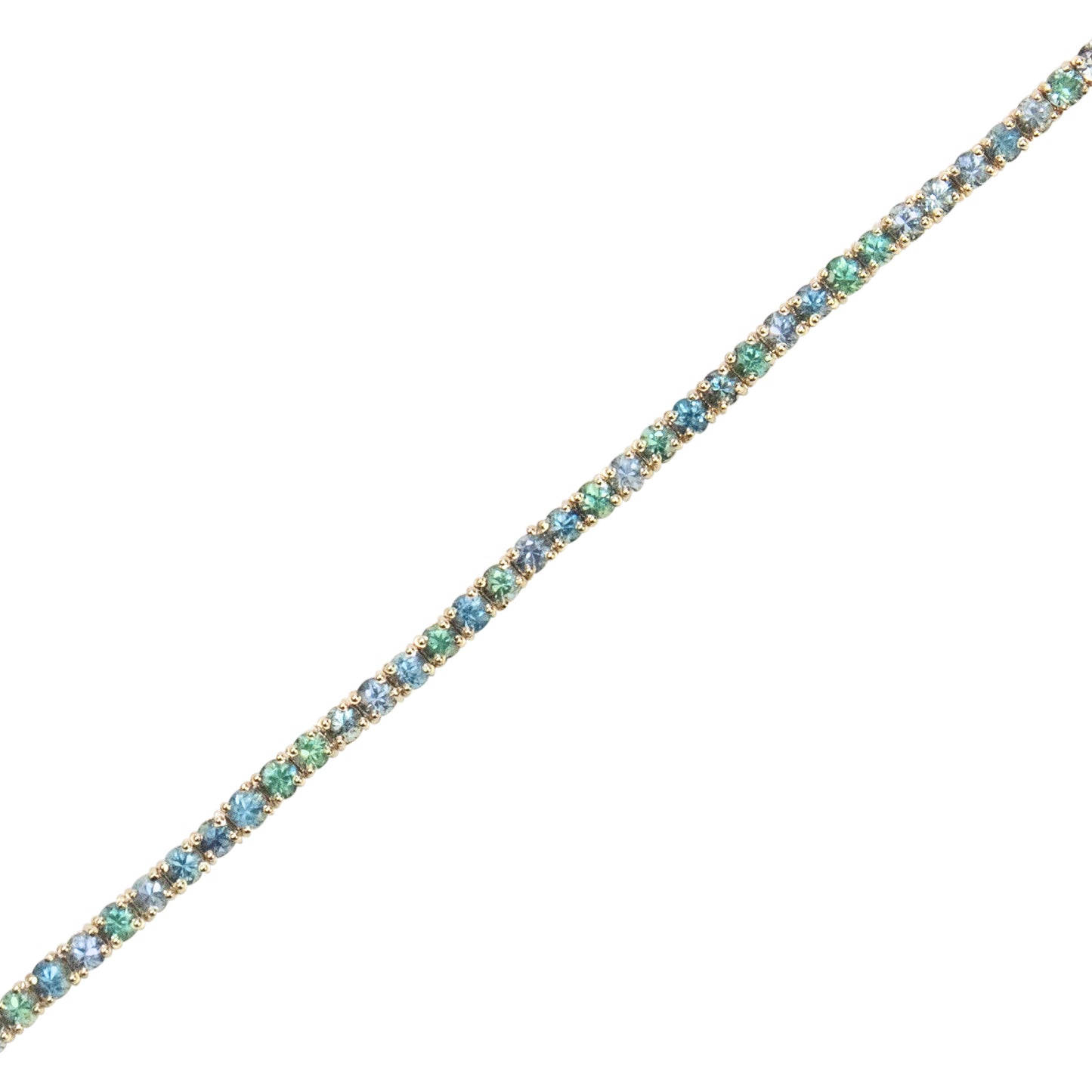 Bi-Color Fancy Sapphires Bracelet - TENNIS CLUB